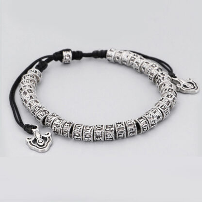Buddha Stones Handmade Tibetan Mantra Purity Bracelet - 图片 3