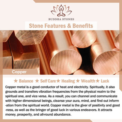 Buddha Stones 3 PCS Tibetan Copper Beads Healing Protection Luck Bracelet Set - 图片 18