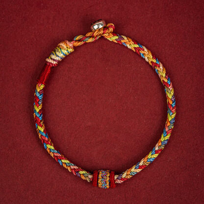 Buddha Stones Handmade Dragon Boat Festival Luck Colorful Rope Child Adult Bracelet - 图片 5