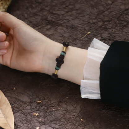 Red String Jade Luck Fortune Knot Braided Couple Bracelet - 图片 22