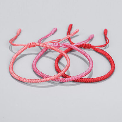 Buddha Stones Tibetan 3Pcs King Kong Knot Protection Braided Bracelet - 图片 11