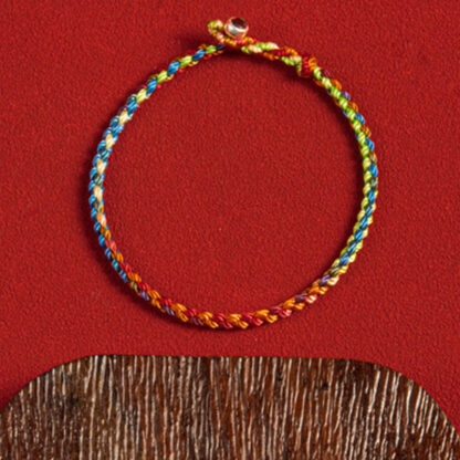 Buddha Stones 'May you be blessed with peace and safety in all four seasons' Lucky Multicolored Bracelet - 图片 11