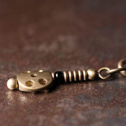 Buddha Stones Rainbow Obsidian Ebony Wood Copper Positive Multilayer Bracelet - 图片 8