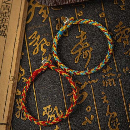 Buddha Stones 'May you be good fortune and success' Lucky Multicolored Bracelet - 图片 4