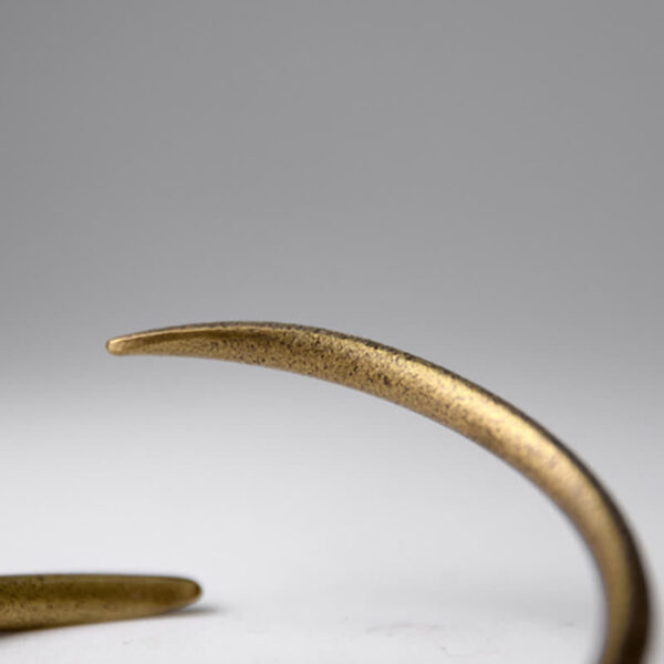 Buddha Stones Simple Design Copper Luck Adjustable Cuff Bracelet - 图片 11