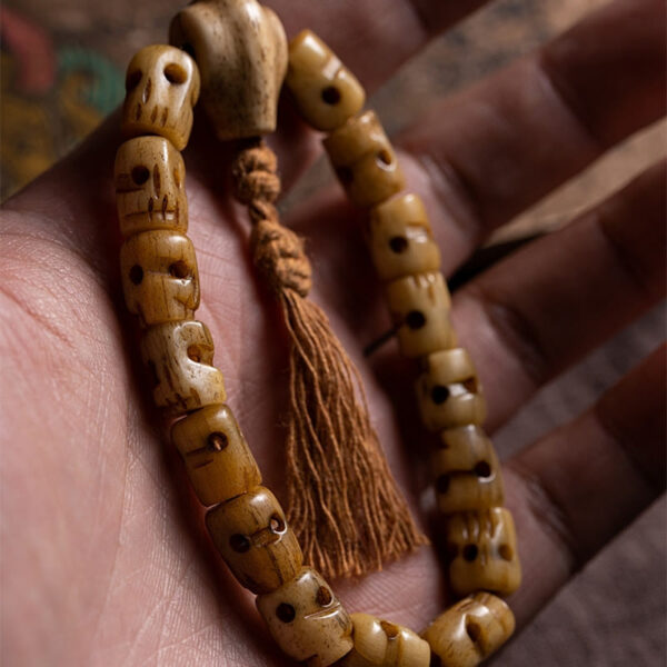 Tibetan Yak Bone The Lord Of The Corpse Forest Keep Away Evil Spirits Bracelet - 图片 2