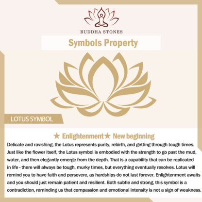 Buddha Stones Tibetan Lotus White Copper Luck Bracelet - 图片 10