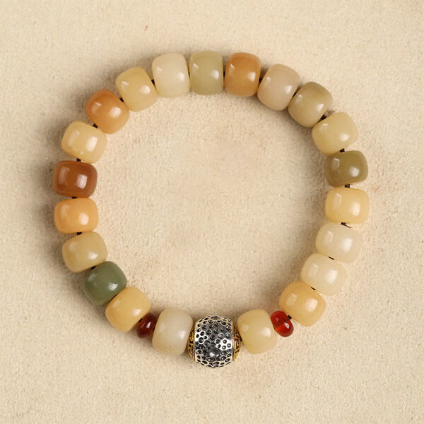 Natural Bodhi Seed The Lord of the Corpse Forest Om Mani Padme Hum Wisdom Bracelet - 图片 7