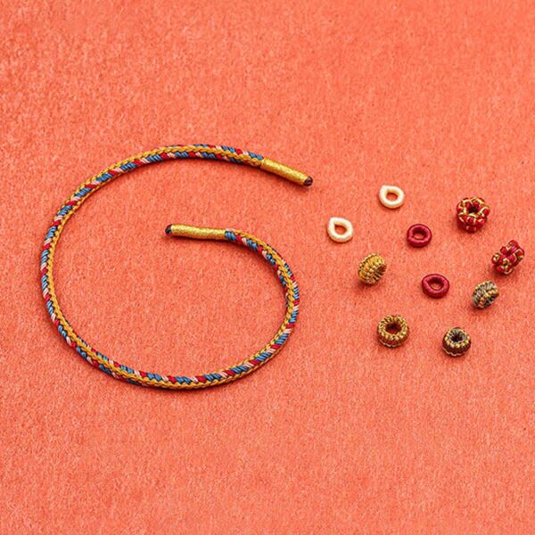 Buddha Stones Handmade Dunhuang Color Luck Braid String Bracelet - 图片 6