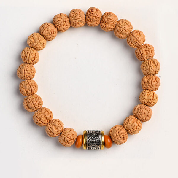 Tibet Rudraksha Bodhi Seed Wealth Auspiciousness Bracelet - 图片 6