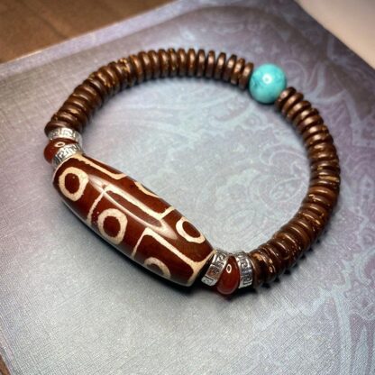 Buddha Stones Tibetan Nine-Eye Dzi Bead Wealth Bracelet - 图片 6