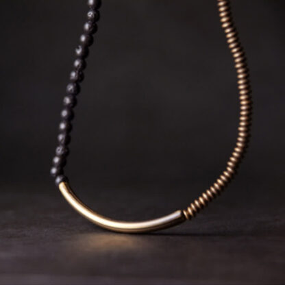 Buddha Stones Vintage Lava Rock Copper Support Bracelet - 图片 10