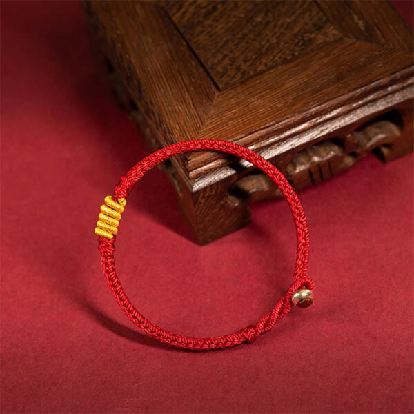 Handcrafted King Kong Knot Luck Protection Braid Rope Bracelet - 图片 3
