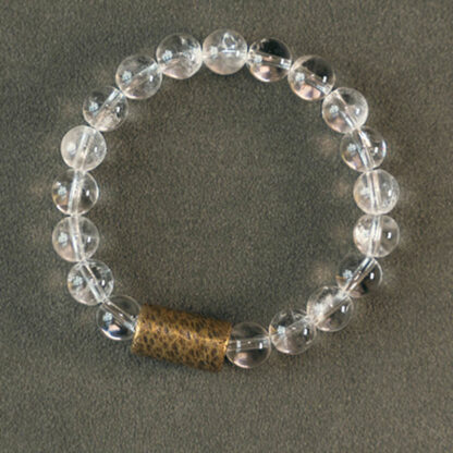 White Crystal Red Hematoid Quartz Gold Rutilated Quartz Purple Phantom Protection Bracelet - 图片 3