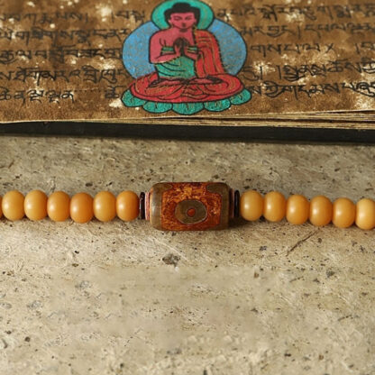 Tibet 108 Mala Beads Bodhi Seed Bagua Vajra Wealth Bracelet - 图片 13