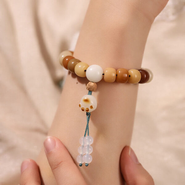 Natural Bodhi Seed The Lord of the Corpse Forest Om Mani Padme Hum Wisdom Bracelet - 图片 20