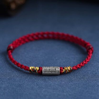 Handcrafted 925 Sterling Silver Everything Goes Well Design Protection Strength Bracelet Anklet - 图片 13