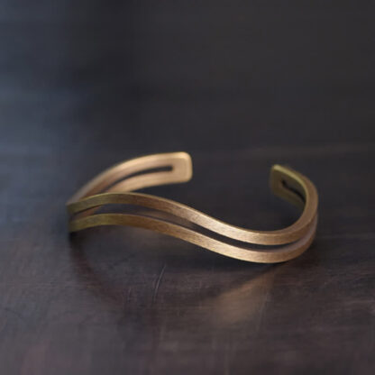 Buddha Stones Rustic Copper Luck Viking Cuff Bracelet - 图片 15