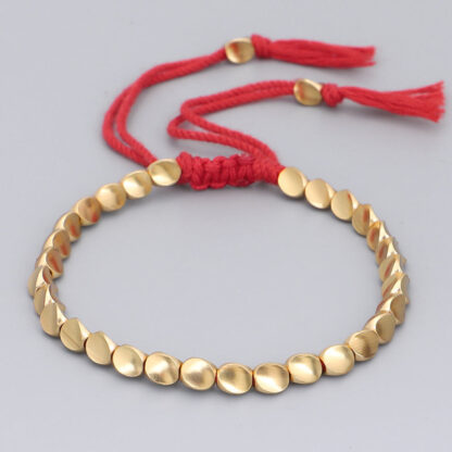 Buddha Stones Tibetan Copper Beads Healing Luck Bracelet - 图片 7