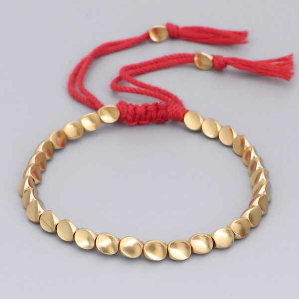 Buddha Stones Tibetan Copper Beads Healing Luck Bracelet - 图片 7