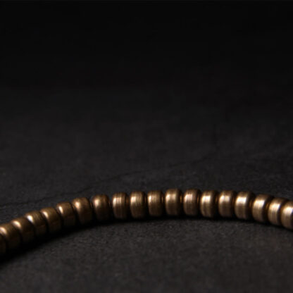 Simple Design Copper Brass Bead Luck Wealth Bracelet - 图片 4