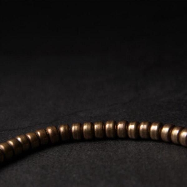 Simple Design Copper Brass Bead Luck Wealth Bracelet - 图片 4