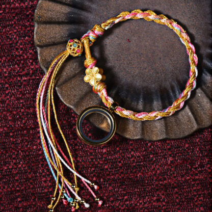 Buddha Stones Tibetan Handmade Luck Colorful String Single Double Wrap Braided Bracelet - 图片 7