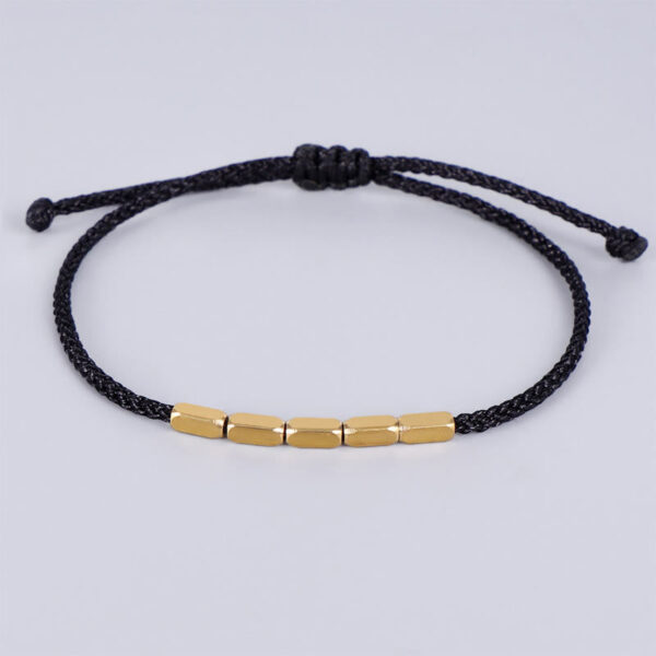 Handcrafted Copper Bead Protection Braided String Bracelet - 图片 6