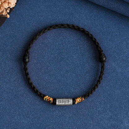Handcrafted 925 Sterling Silver Everything Goes Well Design Protection Strength Bracelet Anklet - 图片 19