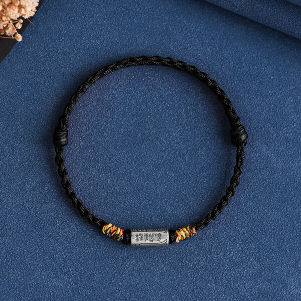 Handcrafted 925 Sterling Silver Everything Goes Well Design Protection Strength Bracelet Anklet - 图片 19