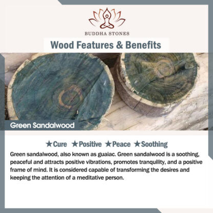 Buddha Stones Tibetan Small Leaf Red Sandalwood Ebony Green Sandalwood Protection Bracelet Bangle - 图片 30