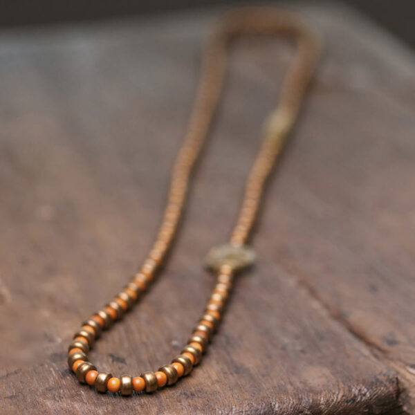 Retro Olive Pit Copper Wealth Bracelet - 图片 5