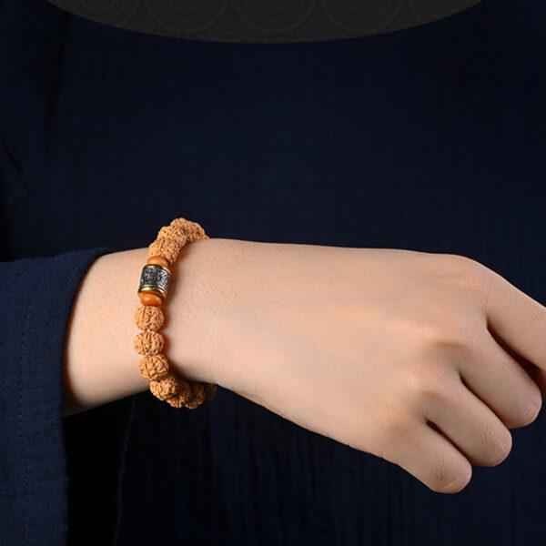 Tibet Rudraksha Bodhi Seed Wealth Auspiciousness Bracelet - 图片 8