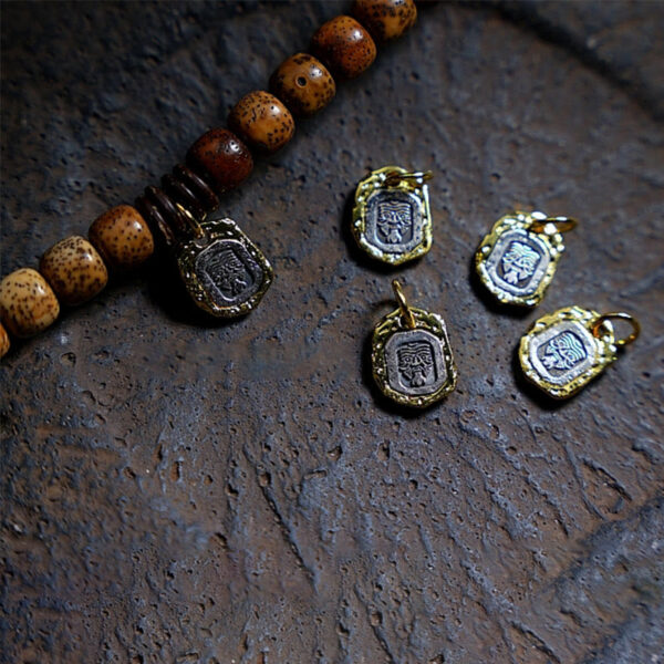 Tibetan Bodhi Seed Amber Dzi Bead Agate Zakiram Goddess of Wealth Beads Triple Wrap Bracelet - 图片 11