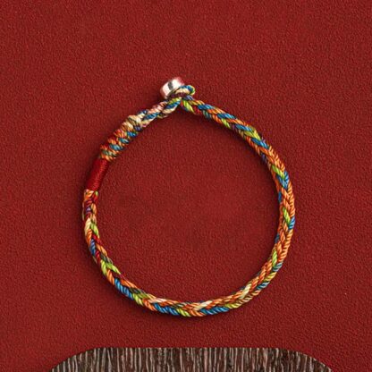 Buddha Stones 'May you be healthy and happy' Lucky Multicolored Bracelet - 图片 6