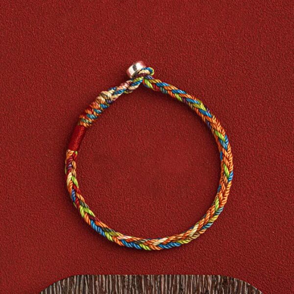 Buddha Stones 'May you be healthy and happy' Lucky Multicolored Bracelet - 图片 6