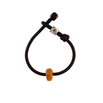 925 Sterling Silver Chinese Zodiac Natal Buddha Natural Amber Clear Anxiety Bracelet - 图片 12