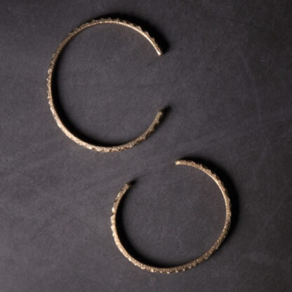 Buddha Stones Simple Design Copper Wealth Cuff Bracelet - 图片 10