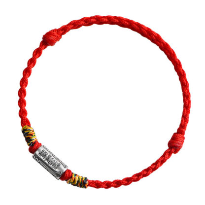 Handcrafted 925 Sterling Silver Everything Goes Well Design Protection Strength Bracelet Anklet - 图片 11
