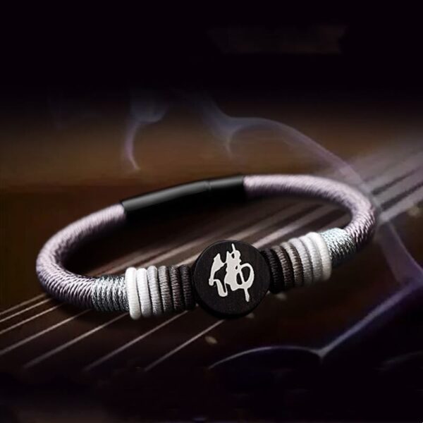 Buddha Stones Buddha Character Ebony Handcrafted Rope Bracelet - 图片 5