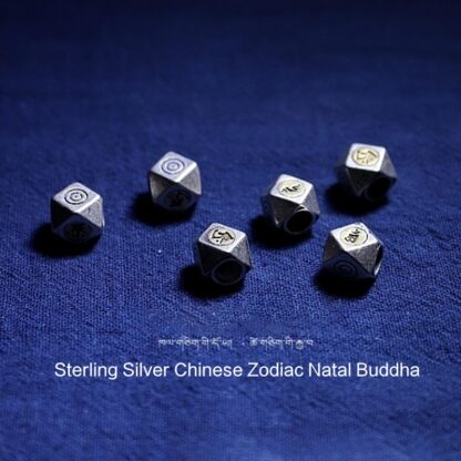 925 Sterling Silver Chinese Zodiac Natal Buddha Natural Amber Clear Anxiety Bracelet - 图片 10