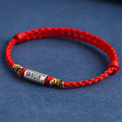 Handcrafted 925 Sterling Silver Everything Goes Well Design Protection Strength Bracelet Anklet - 图片 6