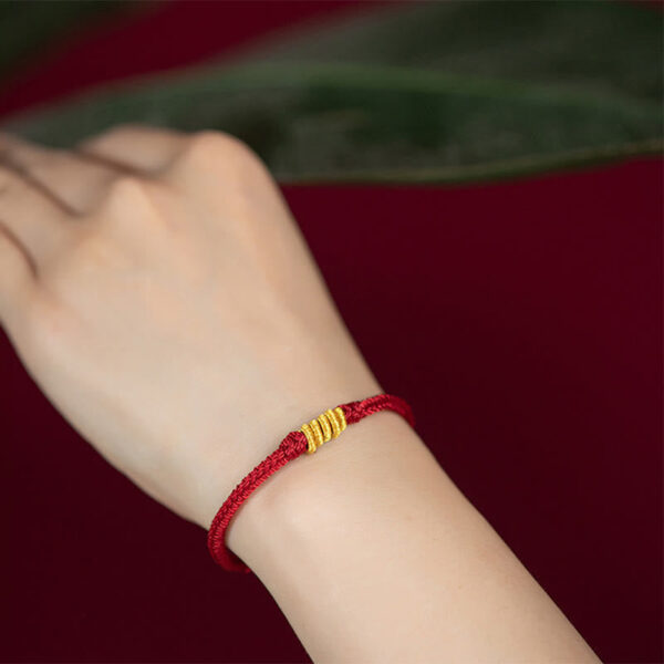 Handcrafted King Kong Knot Luck Protection Braid Rope Bracelet - 图片 6